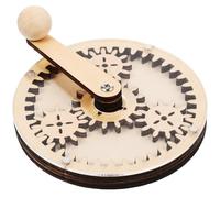 Veemoon Kit DIY Rouages Manuels en Bois Naturel 51,2g pour Tableaux D'activités Sensorielles Bébés, Éducatif Précoce Stimulant Motricité Fine et Cognition pour Tout-Petits