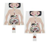 Veemoon Kit Éducatif 2 Modèles à Monter du Système Digestif Humain pour Garçon et Filles Jouets Éducatifs Scientifiques DIY Matériel Pédagogique pour Apprentissage et Découverte du Corps