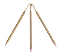 Veemoon Kit Manucure Professionnel Double Face en Métal, 3 Pousse-cuticules Titane, 6 Pierres à Ongles avec Étui Pvc, Outil Repousse-cuticules Multifonction pour Salon et Voyage,