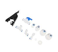 Veemoon Kit Raccord D’adaptateur De Ligne Pour Machine à Glaçons 9 Pièces, Connecteur D’alimentation En Eau, Installation Rapide Et Sécurisée, Accessoire Électroménager Multifonction Pour Congélateur