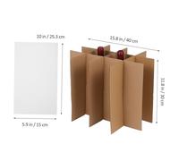 Veemoon Kit Séparateurs Carton et Sacs à Bulles Inserts pour Boîtes Expédition Protection Légère et Sécurisée pour Objets Fragiles Rapide et Polyvalent