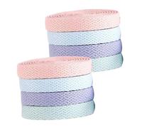 Veemoon Lacets Colorés Plat 8Pcs en Polyester pour Chaussures de Sport Lacets Solide et pour Hommes et Femmes pour Casual et Activités
