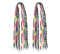 Veemoon Lacets Plats pour Chaussures de Roller 120 Cm, Lot de 8 Paires Résistants à L'usure, Faits Main, pour Chaussures de Sport et Loisirs, pour Patins à Roulettes et Sportives