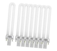 Veemoon Lampe à Gel pour Ongles 9w 8 Pièces Tube Lumineux de Rechange UV pour Manucure Professionnelle et Usage Privé, Sèche-ongles Compatible Salon, Polymérisation Rapide et Douce Peau