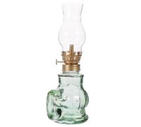 Veemoon Lampe à Pétrole Vintage Verre Décorative Lampe à Huile Kérosène Résistante Haute Température Lanterne Élégante pour Intérieur Salon et Décoration