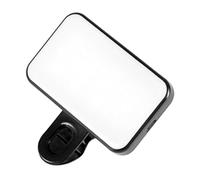 Veemoon Lampe à Pince LED Noire pour Éclairage Vidéo Portable, Cercle Lumineux pour Caméra D’Ordinateur, Lumière Selfie USB Réglable pour Vidéoconférence, Diffusion en Direct et Photo