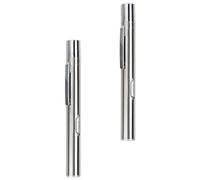 Veemoon Lampe Stylo Médicale Rechargeable USB Lot de 2, Lampe Torche LED Portable Argentée, Lumière Blanche et Jaune, Compacte et Légère, pour Examens Pupillaires et Usage Infirmier