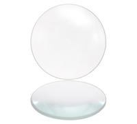 Veemoon Lentilles Convexes en Verre Double Foyer 30 Mm Diamètre 50 Mm Focale, 2 Pièces, Outil Pédagogique pour Expériences de Physique et Matériel Scientifique Éducatif