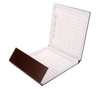 Veemoon Livre d'affichage de carte couleur carnet d'affichage des ongles nuancier manucure Papier Café