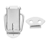 Veemoon Loquet à Ressort en Acier Inoxydable 201 7,5 Cm avec Trou de Serrure, Loquet Bascule Robuste pour Boîtes à Outils, Armoires et Bagages, Fixation Métallique Sécurisée et