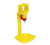 Veemoon Lot de 10 Abreuvoirs Automatiques pour Volailles Gobelet Intégré à Suspendre Pratique Plastique Jaune Fontaines à Eau pour Poulets et Oies du Gaspillage d'eau pour Élevage