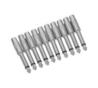 Veemoon Lot de 10 Adaptateurs Audio en Métal 6,35 Mm Mono vers Connecteur Cinch, Connecteur Stéréo pour Amplificateur, Table de Mixage et Guitare, Convertisseur de Prise Casque pour Usage