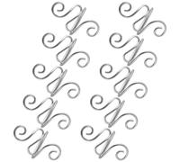 Veemoon Lot De 10 Anneaux De Guidage De Fil Antidérapants Pour Crochet Réglables Argentés