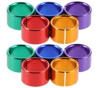 Veemoon Lot de 10 bagues d'identification pour Oiseaux : Anneaux en Aluminium pour colombes, Pigeons, cailles naines, inséparables et pinsons. Légères et faciles à Clipser, Elles