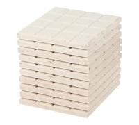 Veemoon Lot de 10 Bases Carrées en Céramique pour Coraux D'aquarium, Supports pour Fragments de Corail, Socles Solide et Lisses, Adaptés la Reproduction et Fixation des Coraux Aquarium