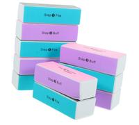 Veemoon Lot De 10 Blocs Polissoirs à Ongles à Quatre Côtés Multi-fonctions Pour Polissage, Ponçage Et Finition, Outils Portables Pour Manucure, Travaux Manuels Et Œuvres D'art, Couleurs Aléatoires