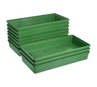 Veemoon Lot de 10 Bols Décoratifs en Plastique Abs Vert pour Centre de Table Mariage, Support à Fleurs Léger et Réutilisable Grosse Capacité pour Mousse et Fleurs Artificielles