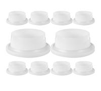 Veemoon Lot de 10 Bouchons de Fermeture en Plastique pour Fûts Chimiques 200 L Filetage Extérieur Étanche Anti-fuite et Anti-poussière, Compatibles Industries Chimique, Alimentaire