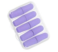 Veemoon Lot de 10 Bouchons D'oreille Antibruit Violet en Mousse à Mémoire de Forme Souple, Réutilisables avec Étui de Rangement, Isolation Phonique Confortable pour Sommeil, Étude,