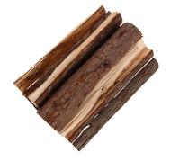 Veemoon Lot de 10 Bûches de Bois Naturel Séché 22 Cm Écorce, Décoratives pour Cheminée Intérieure et Extérieure, Bois de Chauffage Rustique pour Décoration Maison et Jardin, Bûches