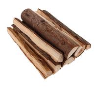 Veemoon Lot de 10 Bûches Séchées en Bois Naturel de 22 CM Écorce Bois Décoratif pour Cheminée Intérieur et Extérieure Bûches Décoratives Rustiques pour Foyers et Décoration