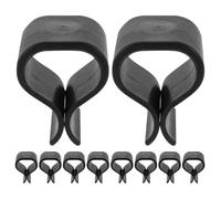 Veemoon Lot de 10 Clips pour mobilier de Jardin en Osier : Fixations de 4 cm pour canapé d'angle d'extérieur, stabilité et alignement précis des chaises de Jardin et de terrasse (Noir).
