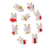 Veemoon Lot de 10 De Dragons en Résine Mini De Dragons d'animaux du Zodiaque Fantastiques