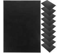 Veemoon Lot de 10 Feuilles de Plastique Rigide A4 05 MM Noir Mat Ignifugé pour Loisirs Créatifs Cadres Photo et Protection Documents Feuilles Malléables et Résistantes pour Projets DIY