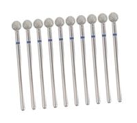 Veemoon Lot De 10 Forets À Cuticules En Carbure Têtes De Forets À Ongles Professionnelles De Remplacement Blocs De Ponçage Argentés