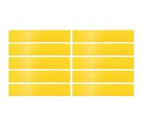 Veemoon Lot de 10 Marqueurs Plats Jaunes pour Terrain de Tennis, Tapis D'entraînement Sportif, Accessoires D'agilité pour Football et Éducation Physique, Éléments Compacts et Légers
