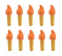 Veemoon Lot de 10 Mini-Feux de Camp en Résine pour Maison de Poupée, Ornement Décoratif de Feu Miniature, Modèle de Feu de Camp Factice pour Aménagement Paysager et Bricolage