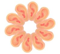 Veemoon Lot de 10 Oreilles Fausses en Silicone Souple, Accessoires de Farce Réalistes pour Halloween et Festivals, Modèles D’Oreilles Artificielles pour Cosplay et Fêtes du Jour des Fous