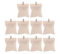 Veemoon Lot de 10 Paquet de Lestage en Tissu Beige pour Rideaux d'Extérieur Clip de Fixation Poids D’Ancrage Robustes pour Tonnelles et Pergolas Résistants aux Intempéries Usage Jardin