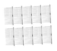 Veemoon Lot de 10 Peignes à Cheveux en Métal Intégrés 20 Dents pour Fixation Stable Coiffure Élégante Femmes et Filles Occasions Spéciales