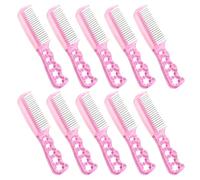 Veemoon Lot de 10 Peignes à Dents en Acier Antistatique pour Perruques et Extensions, Petit Peigne Métallique Ergonomique pour Coiffage Professionnel et Démêlage Doux des Cheveux