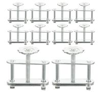 Veemoon Lot de 10 Pinces de Serrage à Vis Rotatives pour Tubes en Caoutchouc Clips D’Étanchéité Réglables Accessoires de Laboratoire pour Contrôle Précis du Débit Usage Expérimental