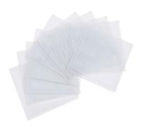 Veemoon Lot de 10 Pochettes Adhésives Transparentes pour Permis de Stationnement Pochette en PVC Résistante à l'eau pour Documents Utilisation Facile sur Pare-Brise de Voiture