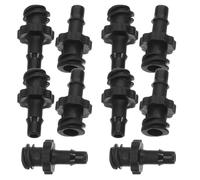 Veemoon Lot de 10 Raccords Rapides Noirs pour Tube d'encre d'Imprimante à Plat et Traceur Connecteurs Étanches Haute Résistance Adaptés aux Applications Professionnelles d'impression