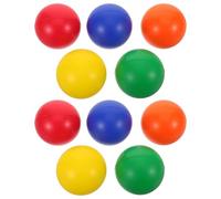 Veemoon Lot de 10 Set de Balles de Remplacement pour Jeu de Pagaie Smash, Diamètre 6 Cm, Colorées, pour Paddleball de Plage, Sport Extérieur et Activités Familiales