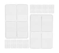Veemoon Lot de 10 set de sets de Onglets Adhésifs Double Face 1 Pouce Blancs Autocollants Inscriptibles pour Index de Livres Classeurs et Cahiers Organisation Bureau et Étude