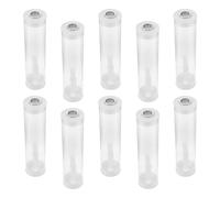 Veemoon Lot de 10 Sets de Sets de Tubes de Collecte D'insectes Transparents et Respirants, Diamètre 30 Mm X 120 Mm, Kit Portable pour Observation et Élevage de Criquets, Exploration