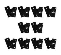 Veemoon Lot de 10 Sets de Supports Muraux en Métal pour Enceintes Bibliothèque Crochets Renforcés Universels pour Fixation Sécurisée Optimisation D’Espace pour Installation Audio à