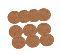 Veemoon Lot de 10 Tapis de Nidification Naturels en Fibre Végétale pour Pigeons Diamètre 20 CM Épaisseur 06-08 CM Coussins Respirants et Réutilisables pour Nid d'Oiseau Protection