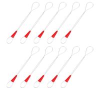 Veemoon Lot de 10 Tire-Fils Électriques à Ruban de Poisson Guide de Tirage pour Câble Électrique Outil D’Enfilage pour Électricien Kit de Tirage de Câbles Polyvalent pour Installation