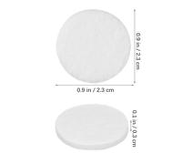 Veemoon Lot de 100 Coussinets Diffuseurs en Coton Blanc pour Huiles Essentielles Recharge pour Médaillon D’Aromathérapie Coussinets Absorbants pour Diffuseur D’Arômes Maison Accessoire
