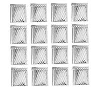 Veemoon Lot De 100 Enveloppes à Bulles Argentées 14x16 4 Cm Matelassées Auto-adhésives Imperméables Pour Expédition Postale Et Envoi Sécurisé De Documents