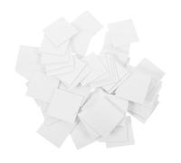 Veemoon Lot de 100 Feuilles Déshumidifiantes en Fibres Végétales Alimentaires, 3x3 Cm Transparentes, pour Boîtes à Biscuits et Tubes de Chips, Absorption Rapide D'humidité, Protection