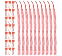 Veemoon Lot de 100 Paquet à Provisions en Filet Rouge 40 CM Paquet de Rangement Réutilisables en Nylon Respirant pour Fruits Légumes et Pommes de Terre Écologiques et Pliables pour