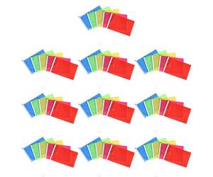Veemoon Lot de 100 Petits Drapeaux à Bâton Portatifs en Polyester Prise Confortable pour Événements et Concerts, pour Adultes et Garçon et Filles