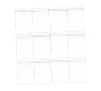 Veemoon Lot de 100 Pochettes à Bijoux Auto-adhésives 4x6 Cm en PVC Transparent, Paquet De Rangement pour Boucles D’Oreilles, Pochettes Autobloquantes, pour Petites Entreprises Et Rangement Bijoux